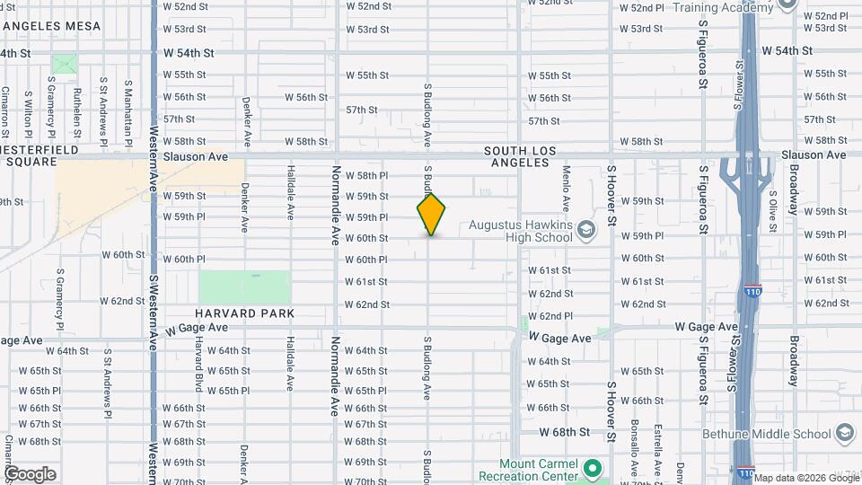 6002 S Budlong Ave Map and Location Details