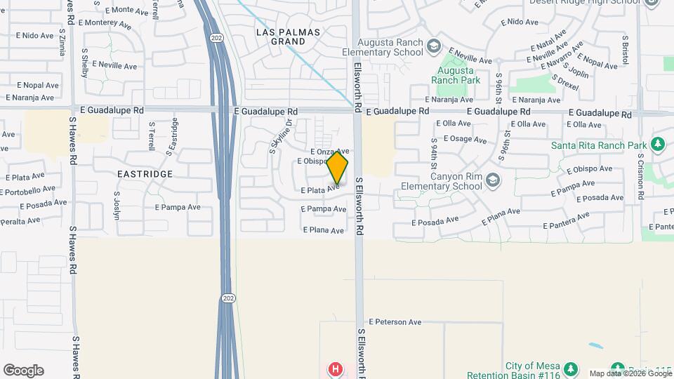 9125 E Plata Ave Map and Location Details