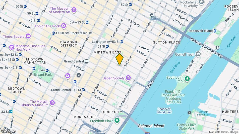 242 E 49th St Map and Location Details