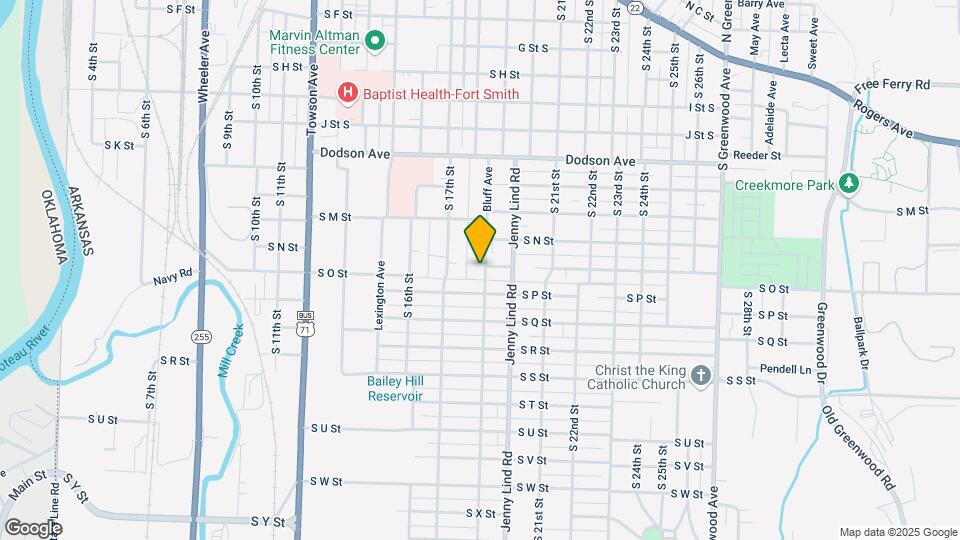 1604 Bluff Ave Map and Location Details