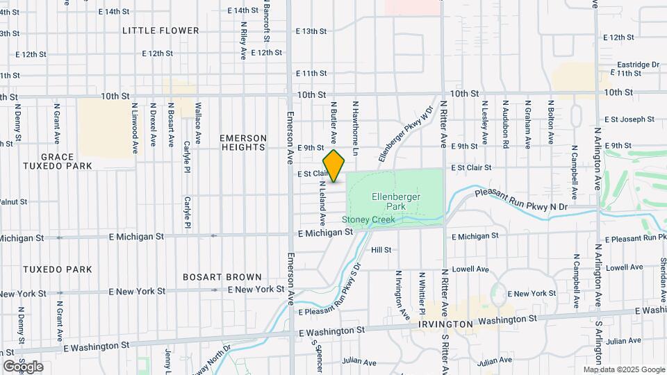5216 E Walnut St Map and Location Details