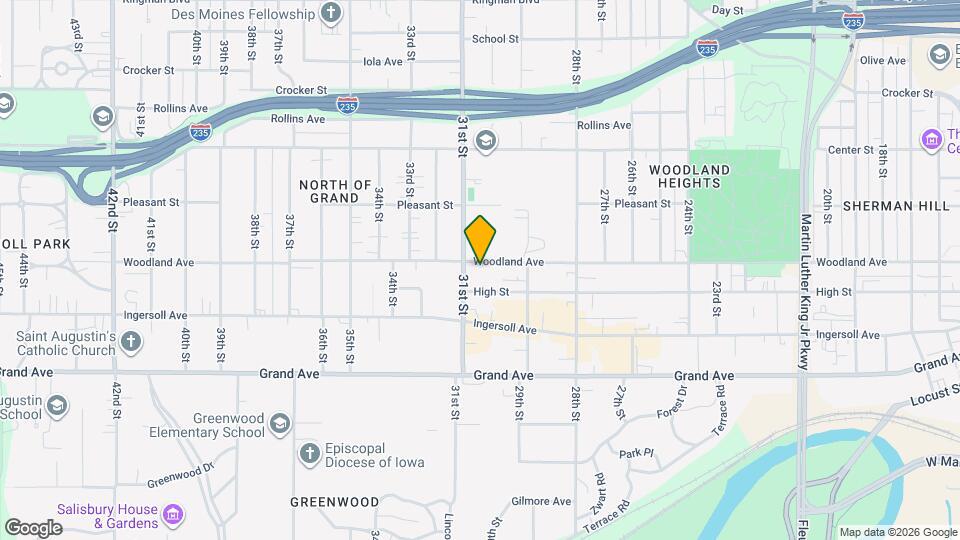 3014 Woodland Ave Map and Location Details