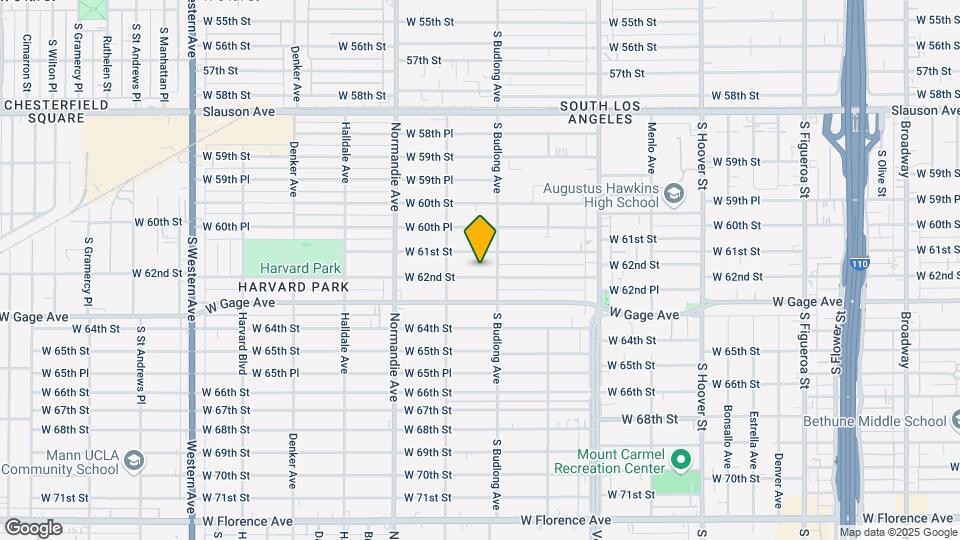 1217 W 62nd St Mapa y Detalles de la Ubicación