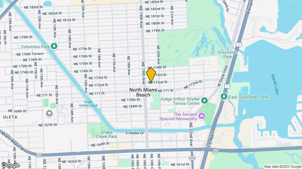 1940 NE 172nd St-Unit -1940 Mapa y Detalles de la Ubicación