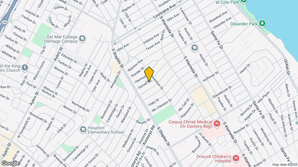 1017 Sorrell St Map and Location Details