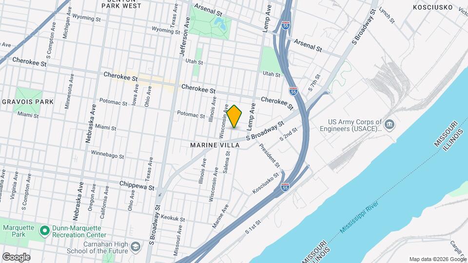 1932-1936 President St Map and Location Details