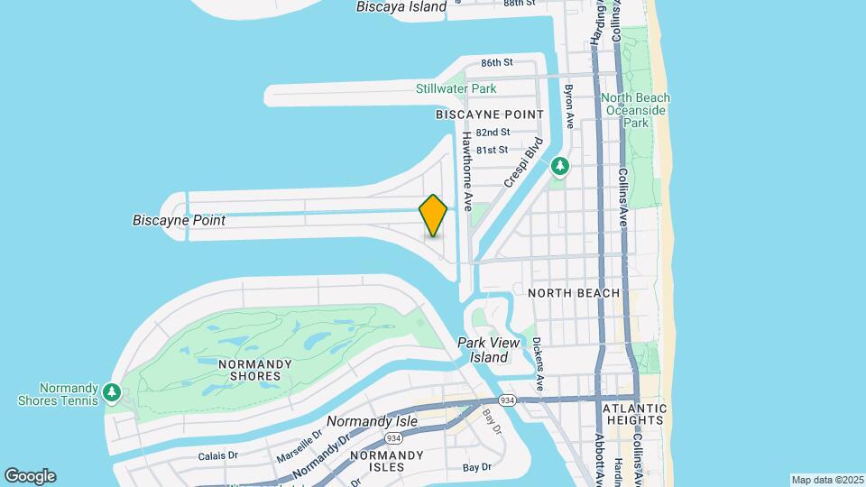 1225 S Biscayne Point Rd Map and Location Details