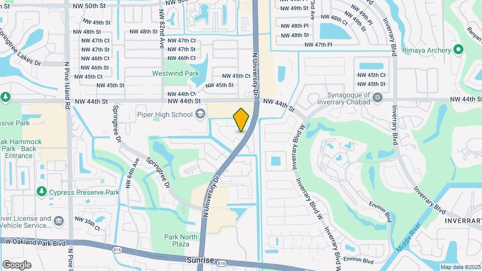 4255 N University Dr Map and Location Details