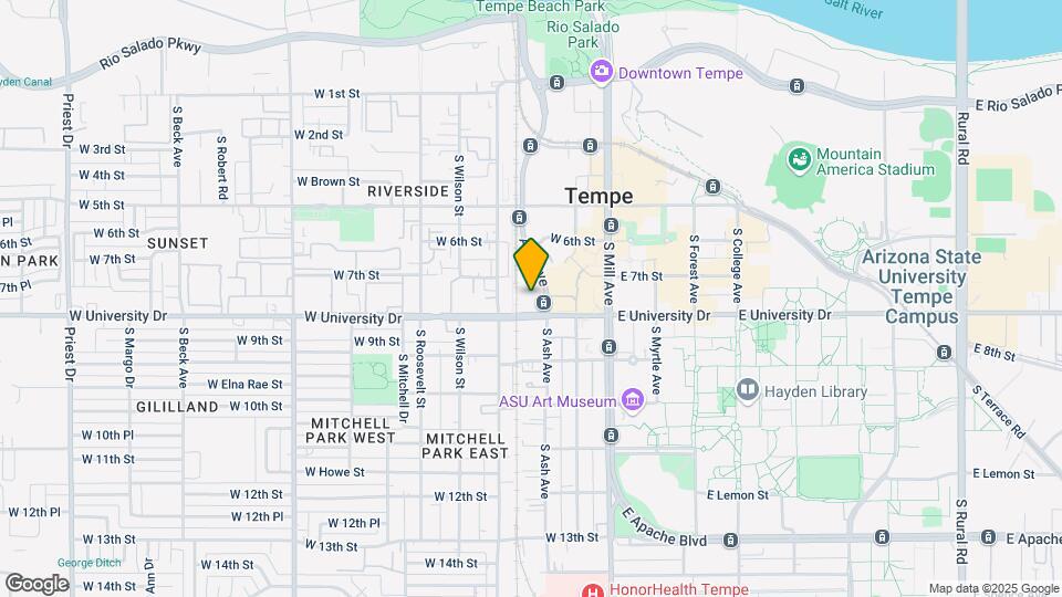 The Local Tempe Luxury Apartments Map and Location Details