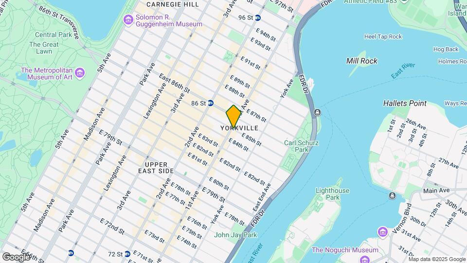 400 E 85th St Mapa y Detalles de la Ubicación
