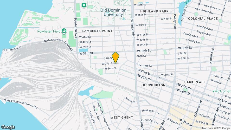 1275 W 27th St Map and Location Details