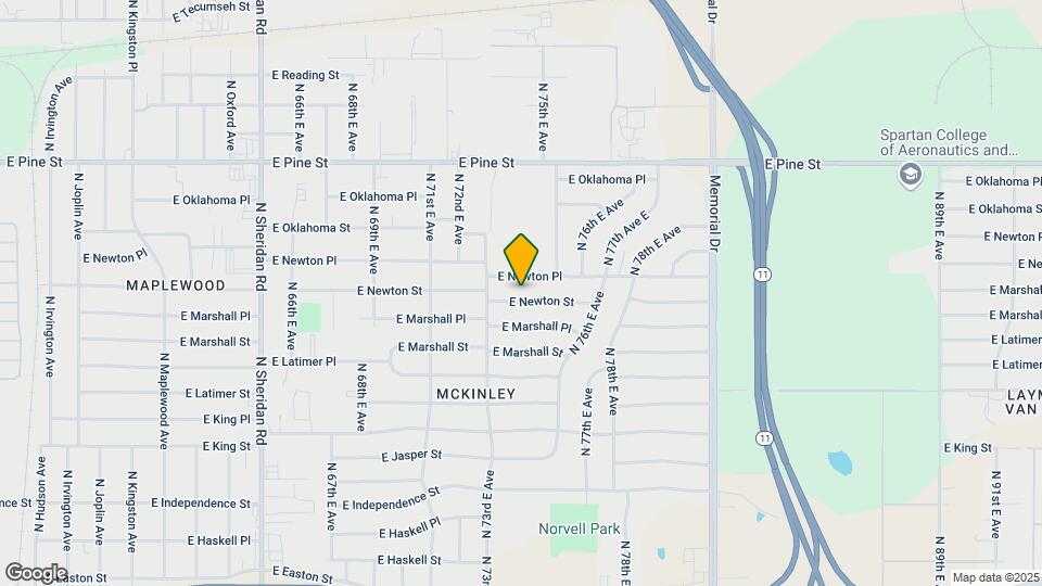 7329 E Newton St Map and Location Details