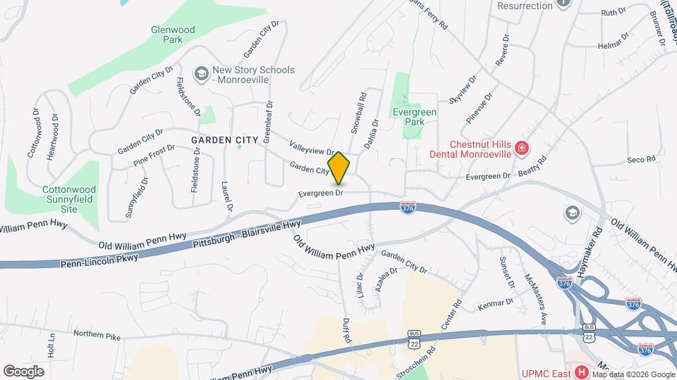 3753 Evergreen Dr Map and Location Details