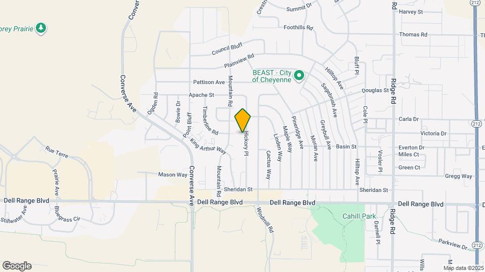 5038 Hickory Pl Map and Location Details