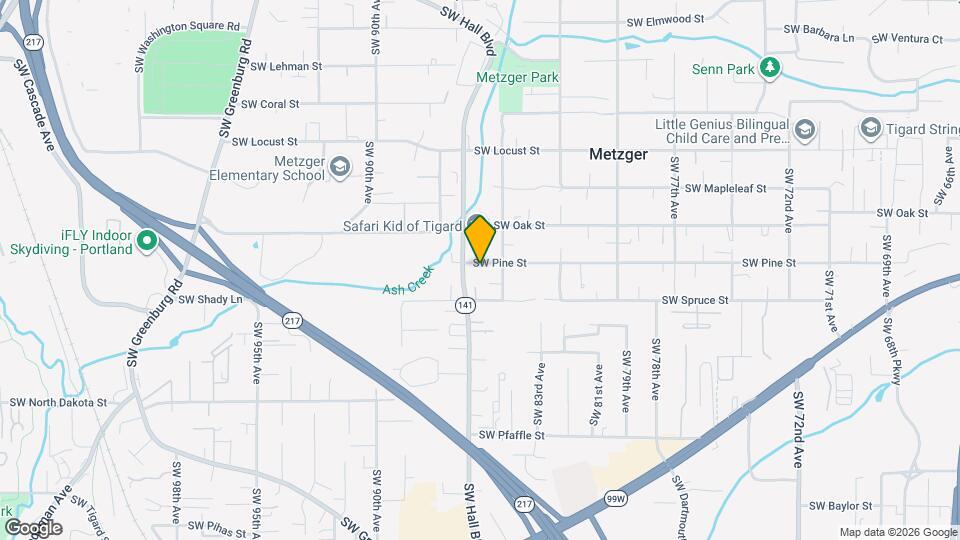 8612 SW Pine St Mapa y Detalles de la Ubicación