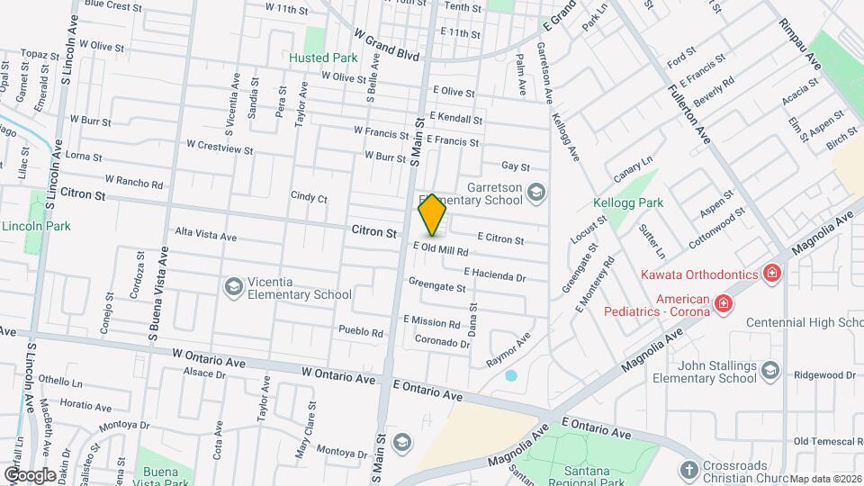 205 E Old Mill Rd Mapa y Detalles de la Ubicación