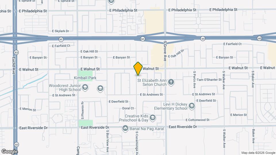 2631 S Cucamonga Ave Map and Location Details