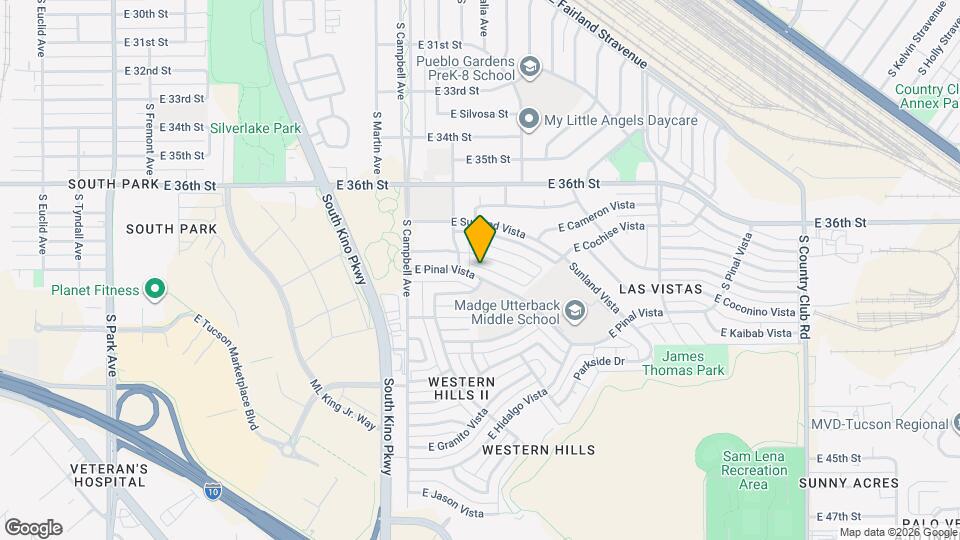 2109 E Pinal Vista Mapa y Detalles de la Ubicación