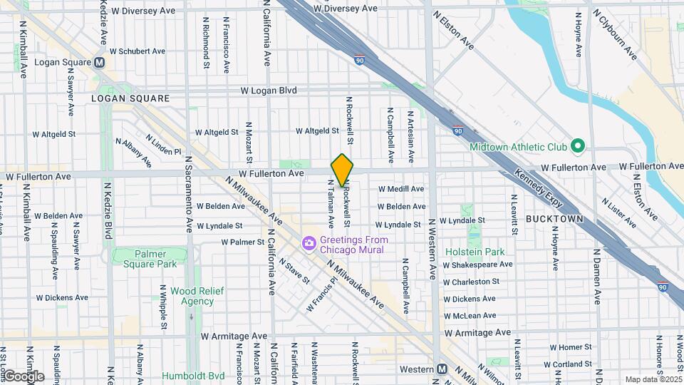 2326 N Rockwell St Map and Location Details