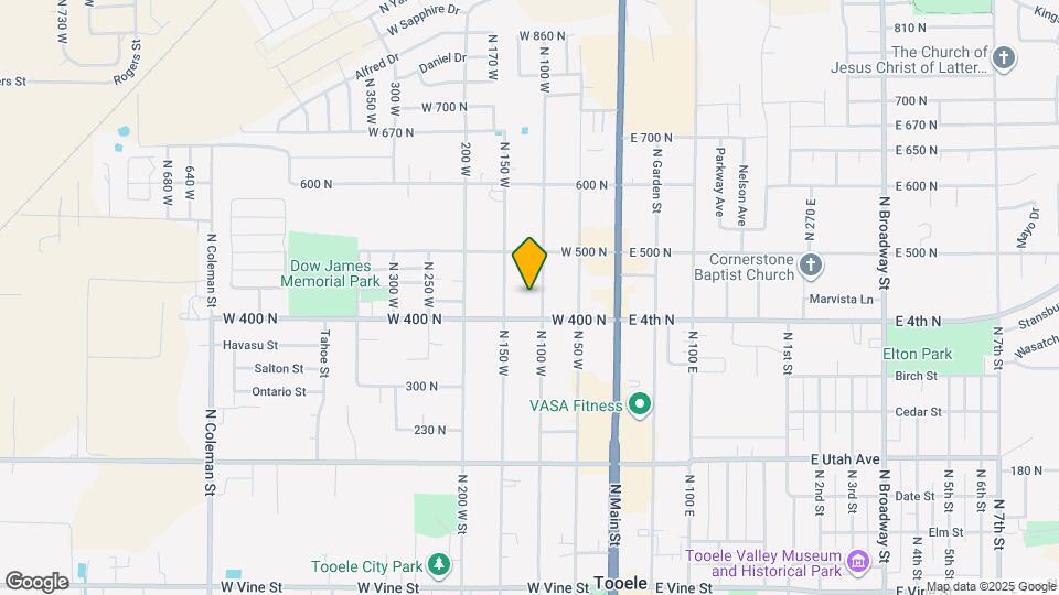 429 N 100 W Map and Location Details