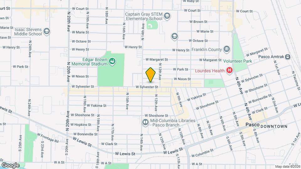 1321 W Sylvester St Map and Location Details