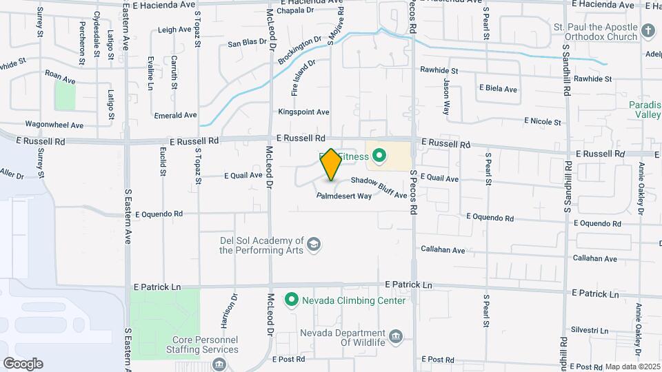 3156 Shadow Bluff Ave Map and Location Details