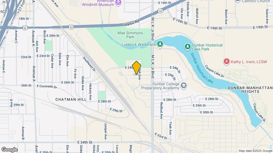 1328 E 25th St Map and Location Details