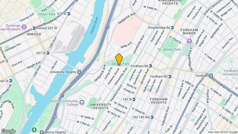 120 W Fordham Rd Mapa y Detalles de la Ubicación