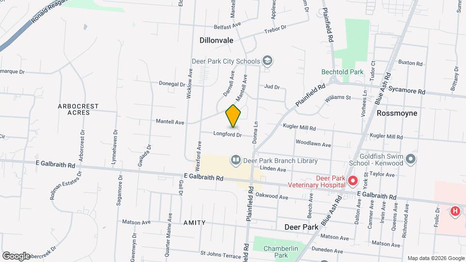 4014 Longford Dr Map and Location Details