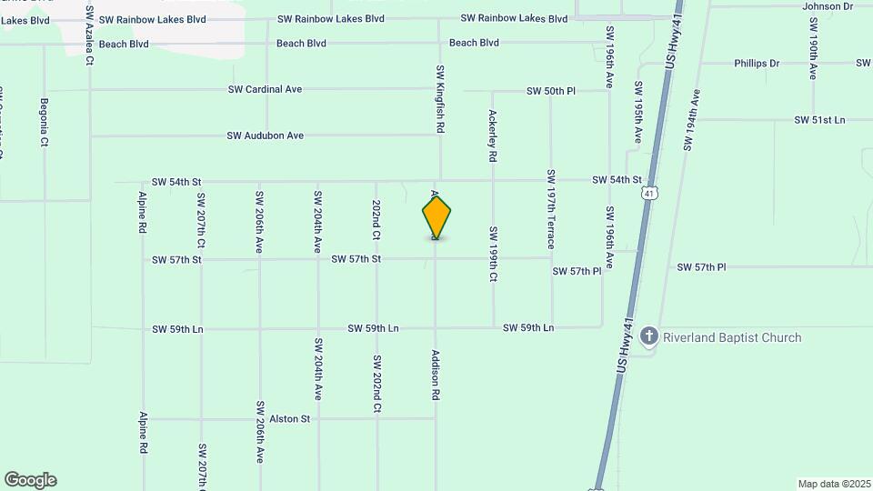 5591 SW 201st Ave Map and Location Details