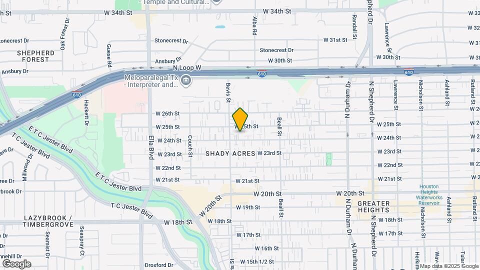 1231 W 24th St Map and Location Details