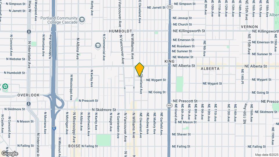 4803 NE Cleveland Ave Map and Location Details