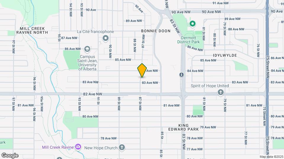 8307-8387 87 St NW Map and Location Details