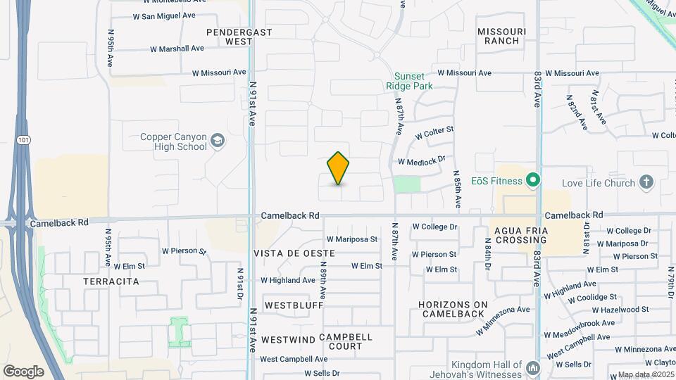 8805 W Windsor Blvd Map and Location Details