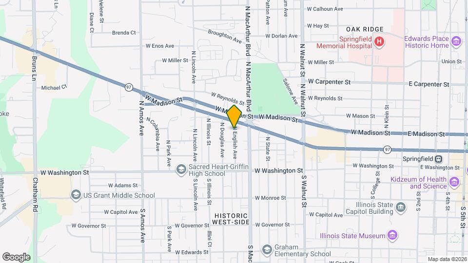 209 N English Ave Map and Location Details