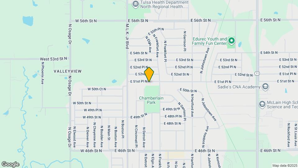 270 E 51st Pl N Map and Location Details