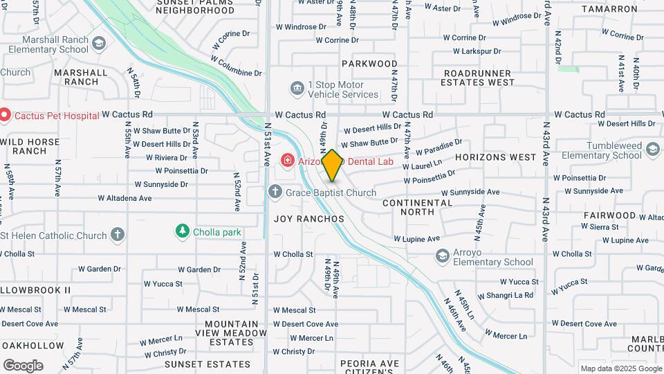 11628 N 49th Dr Map and Location Details