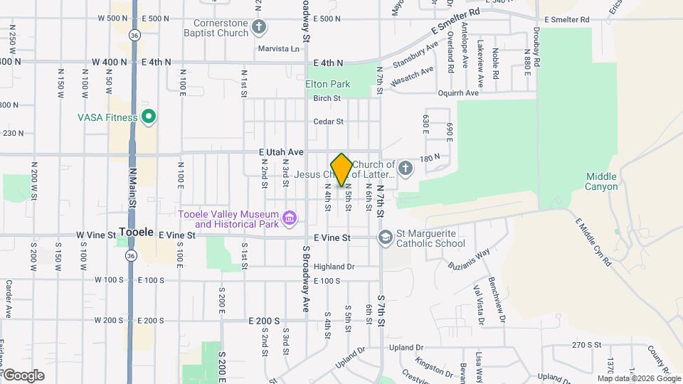 117 N 5th St Map and Location Details