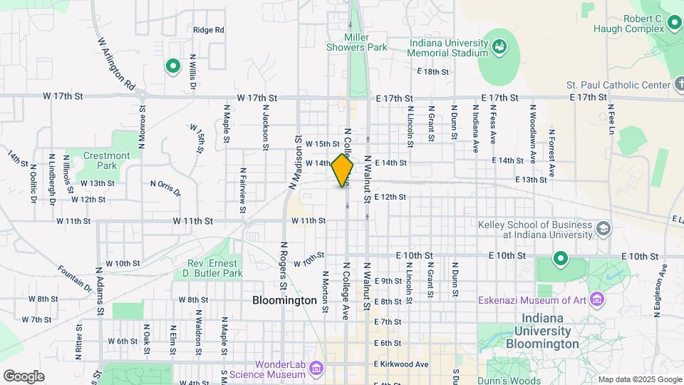 815 N College Ave Map and Location Details