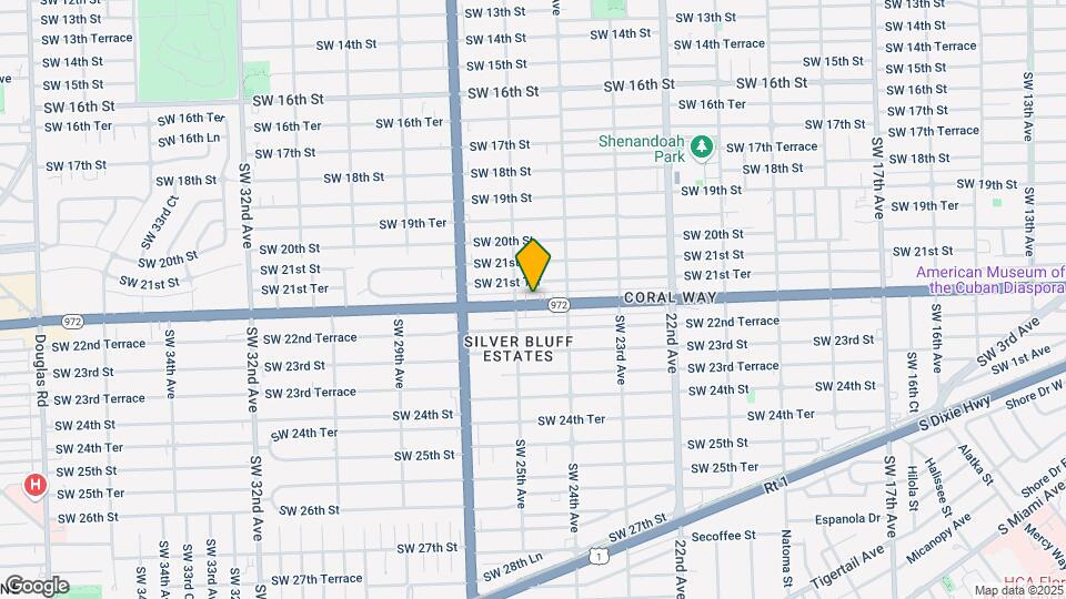 2461 Coral Way Mapa y Detalles de la Ubicación