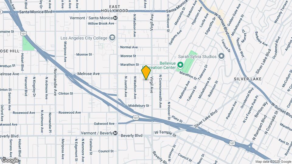 626 N Westmoreland Ave Mapa y Detalles de la Ubicación