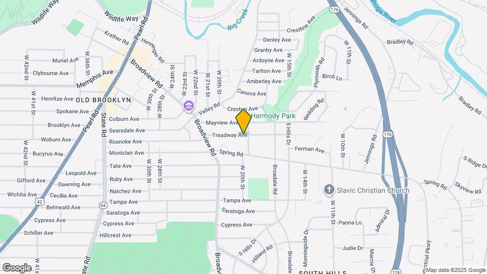 1909 Treadway Ave Map and Location Details