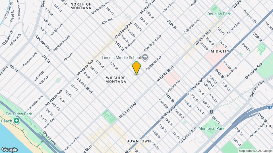 1059 Euclid St Map and Location Details