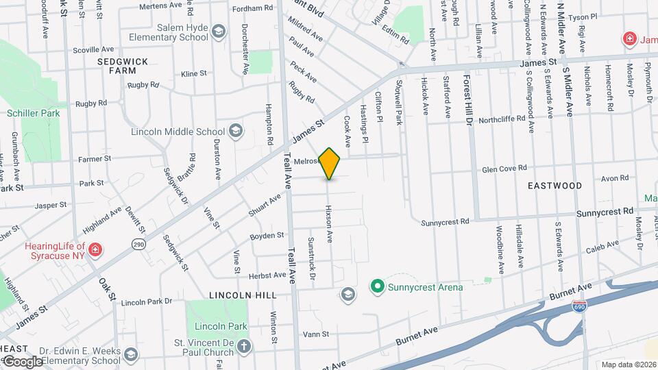 313 Hixson Ave, Unit #313 A Map and Location Details