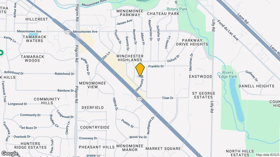 W148N8117 University Dr Map and Location Details