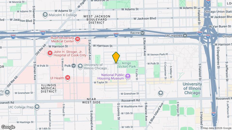 800 S Loomis St Map and Location Details