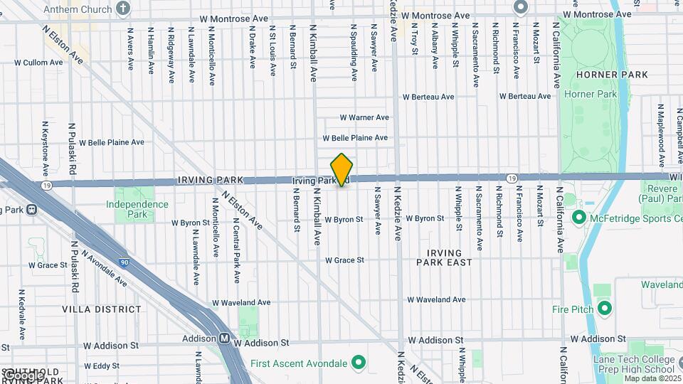 3941 N Christiana Ave, Unit 1 Map and Location Details
