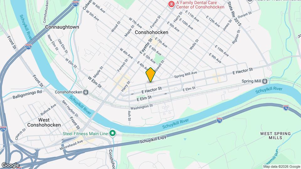 311 Spring Mill Ave Map and Location Details