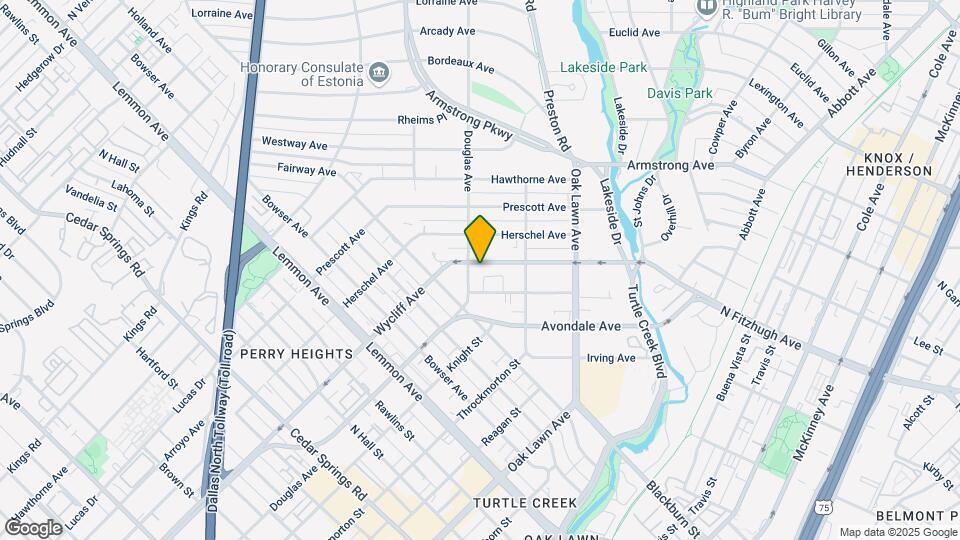 4110 Wycliff Ave Mapa y Detalles de la Ubicación