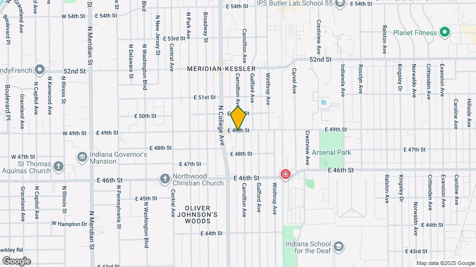 745 E 49th St Map and Location Details